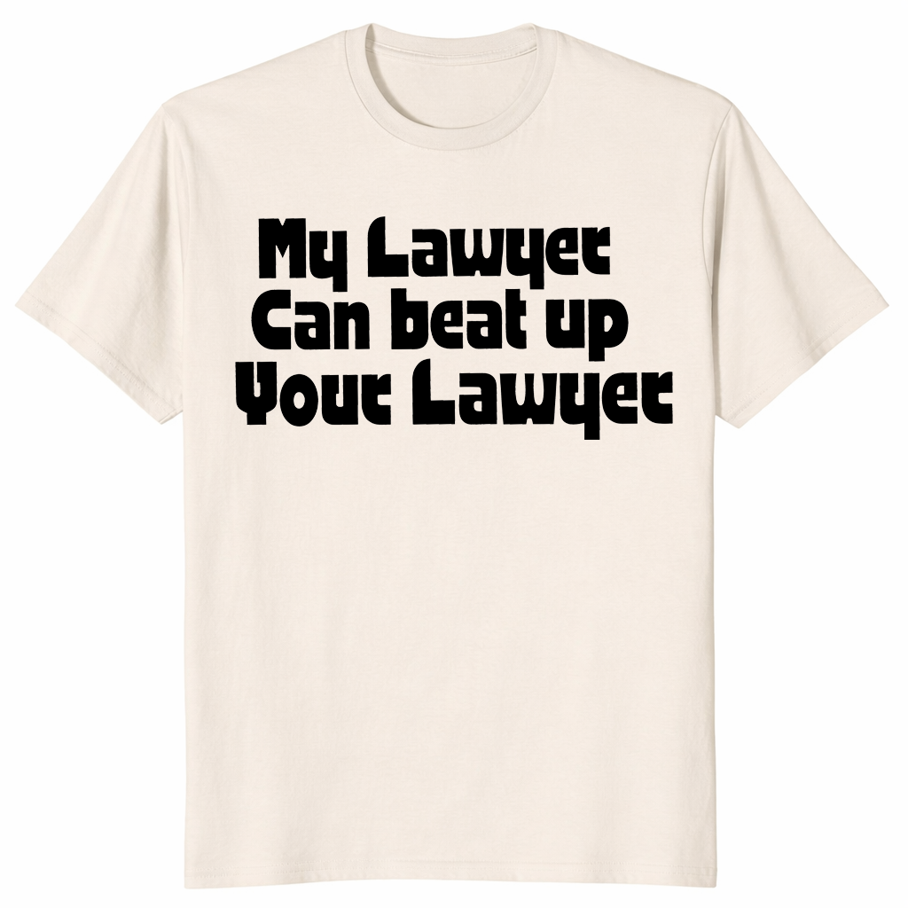 Funny lawyer shirt in natural