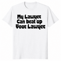 Funny lawyer shirt in white