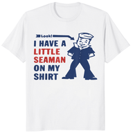 Funny Little Seaman Joke Shirt adult humor tee inappropriate gag gift