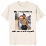 Funny meme shirt in natural