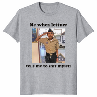 Funny meme shirt in sport grey
