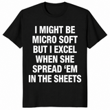 Funny office humor shirt in black