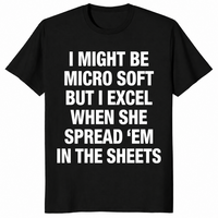 Funny office humor shirt in black