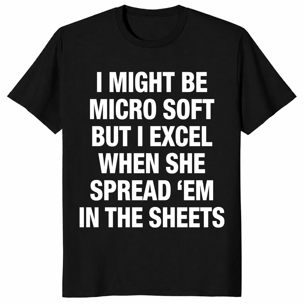 Funny office humor shirt in black
