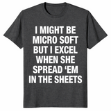 Funny office humor shirt in dark heather grey