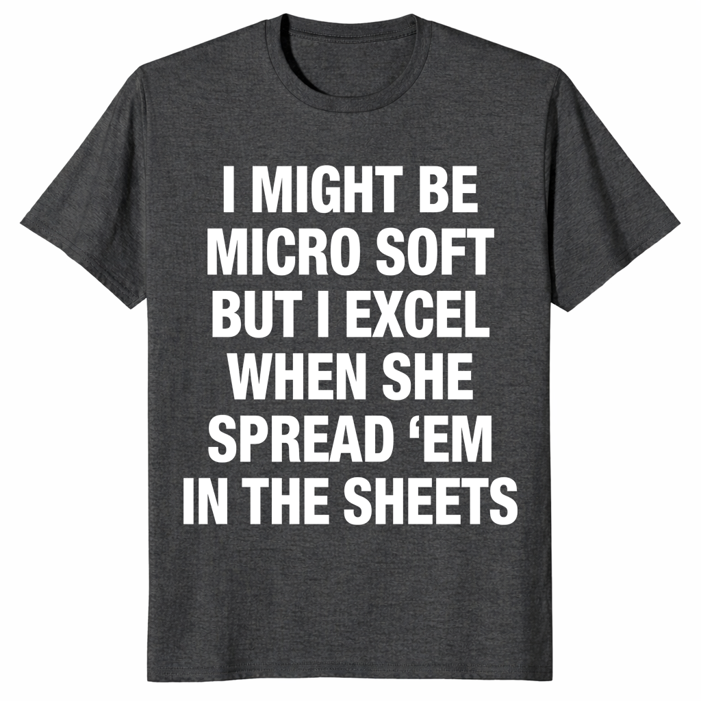 Funny office humor shirt in dark heather grey