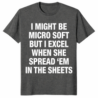 Funny office humor shirt in dark heather