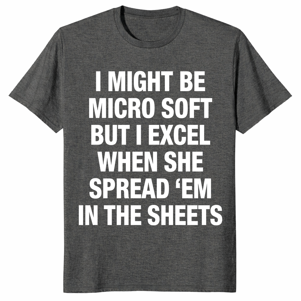 Funny office humor shirt in dark heather