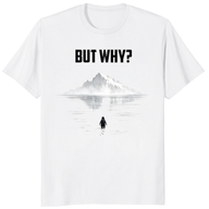 Funny Minimalist Penguin T-Shirt – But Why Penguin Humor Tee | Cuccico