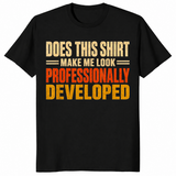 Funny programmer shirt in black