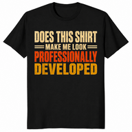 Funny programmer shirt in black