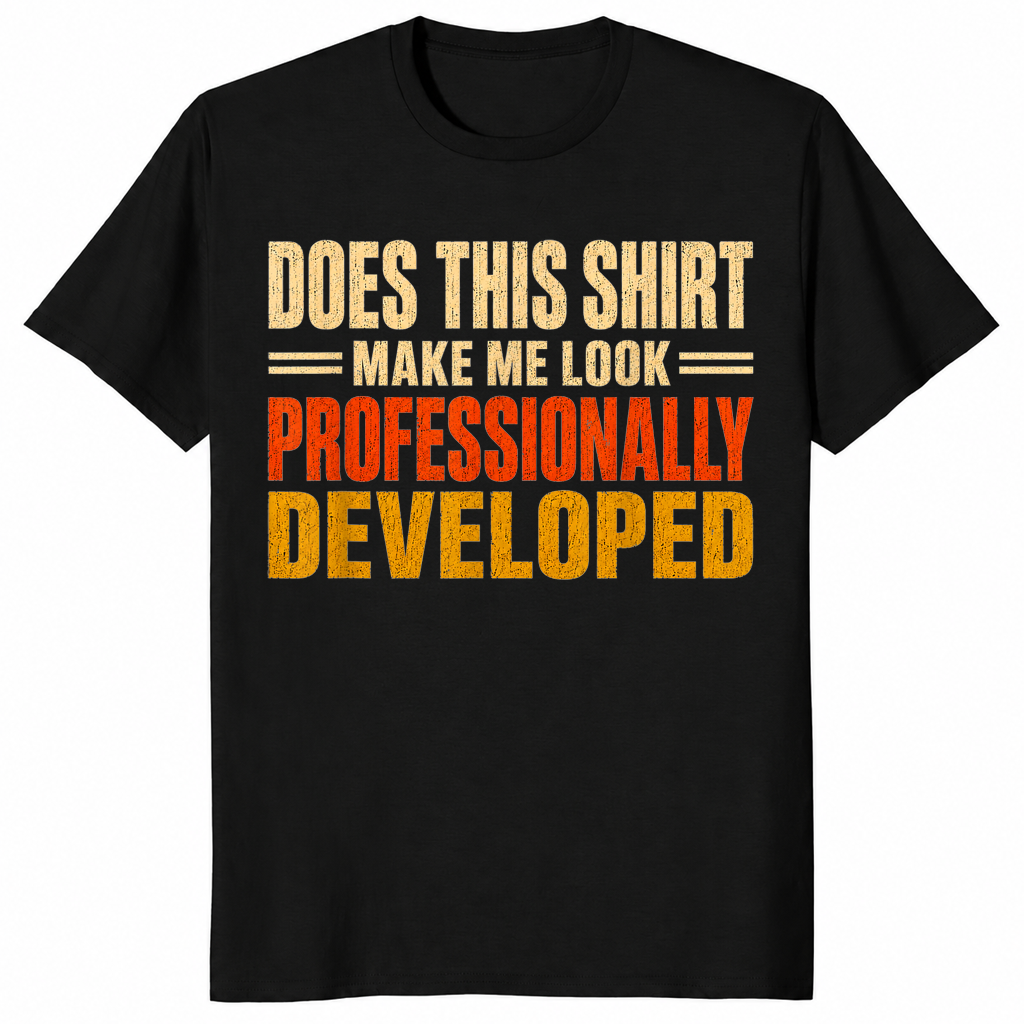 Funny programmer shirt in black