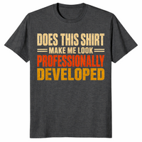 Funny programmer shirt in dark heather grey