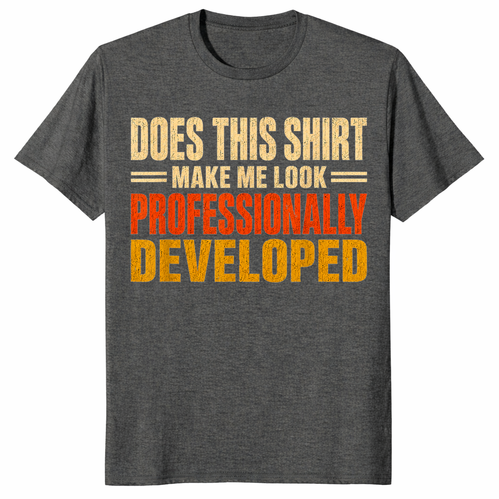 Funny programmer shirt in dark heather