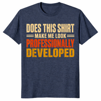 Funny programmer shirt in heather navy