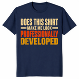 Funny programmer shirt in navy