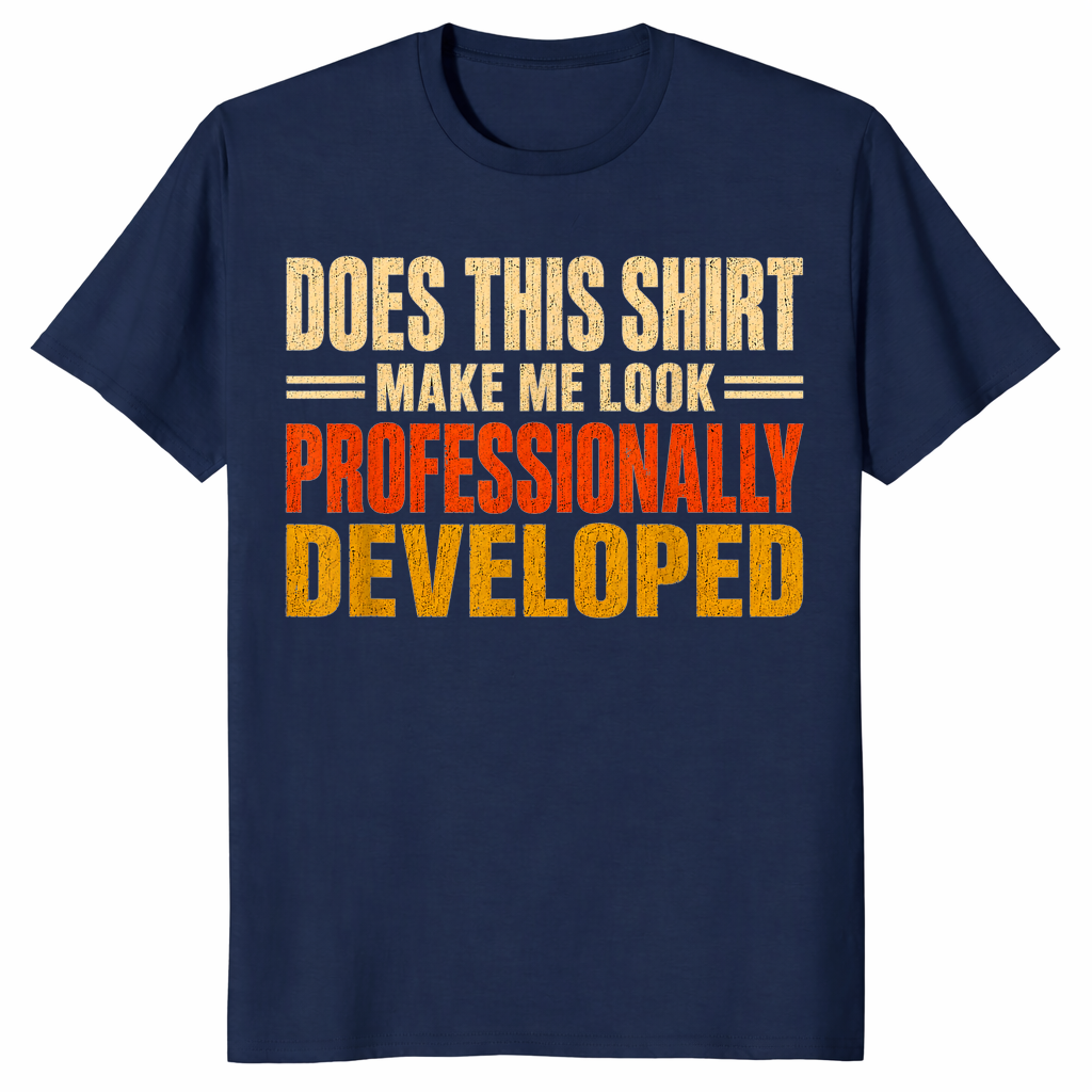 Funny programmer shirt in navy
