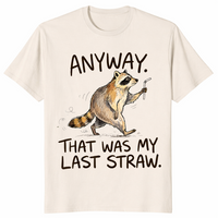 Funny raccoon shirt in natural