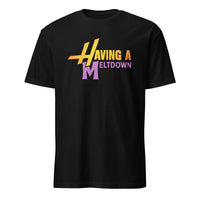 Funny Retro Quote T-Shirt in black with humorous meltdown graphic