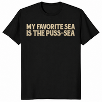 Funny sea pun shirt in black