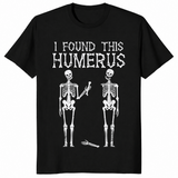 Funny skeleton shirt in black