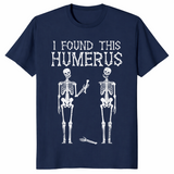 Funny skeleton shirt in navy