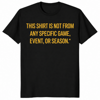 Funny sports fan shirt in black