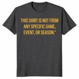 Funny sports fan shirt in dark heather grey