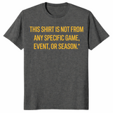 Funny sports fan shirt in dark heather