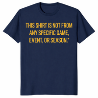 Funny sports fan shirt in navy