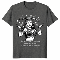 Funny Sword Dancer Gift Shirt with bold sword dance quote in dark heather