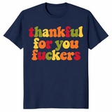 Funny thanksgiving shirt in navy