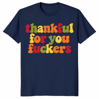 Funny thanksgiving shirt in navy