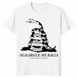 Fuck These Fascists Oligargle My Balls Gadsden Flag Shirt | Cuccico