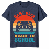 Game over teacher shirt in heather navy