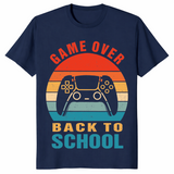 Game over teacher shirt in navy