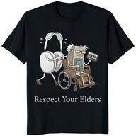 Gaming & Tech Focus Respect Your Elders T Shirt by Cuccico – gamer tech tee