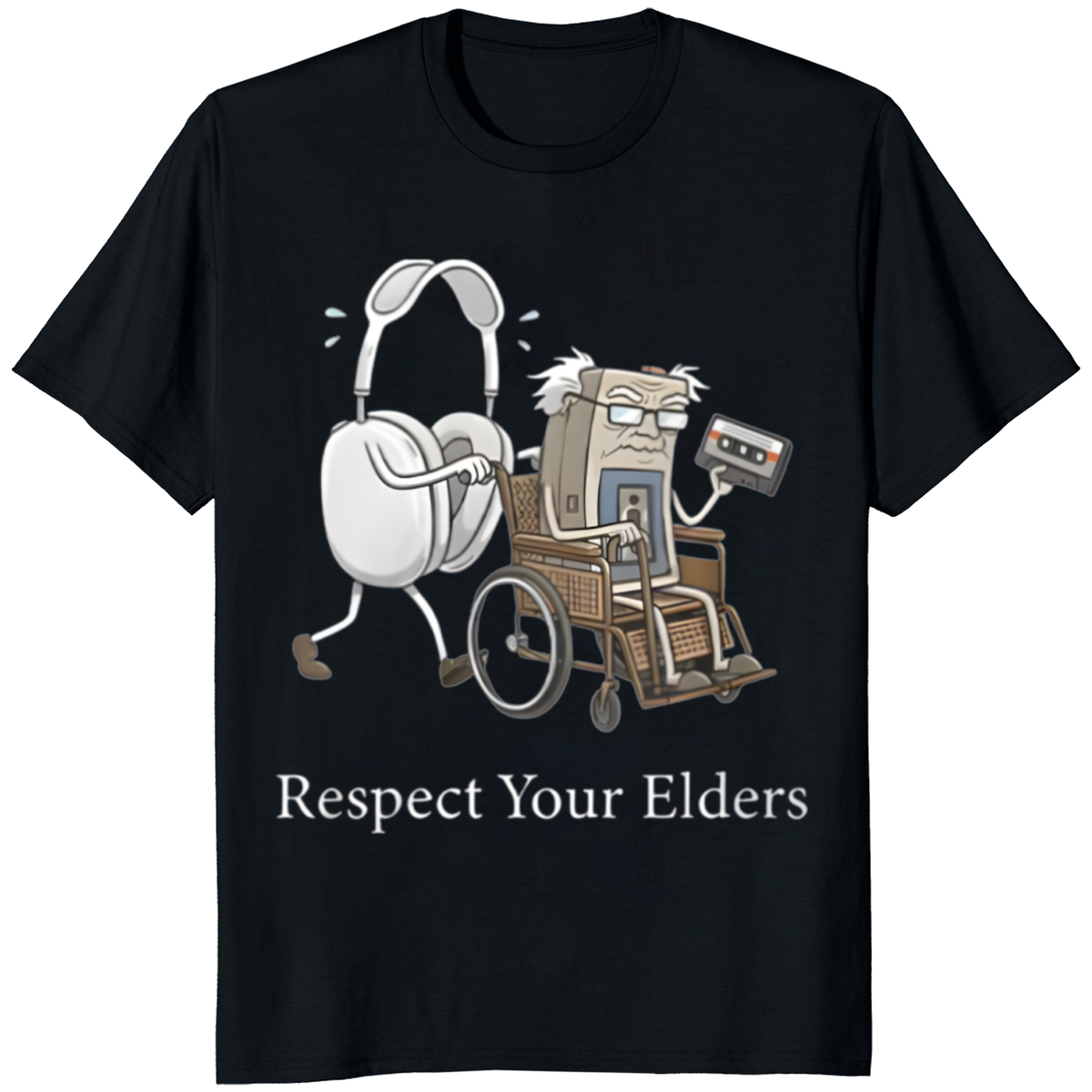Gaming & Tech Focus Respect Your Elders T Shirt by Cuccico – gamer tech tee