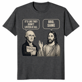 George Washington And Jesus Same Energy Funny Shirt | Cuccico