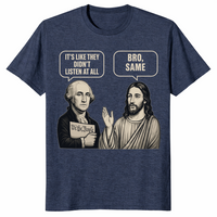 George Washington And Jesus Same Energy Funny Shirt | Cuccico
