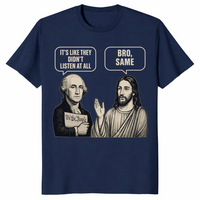 George Washington And Jesus Same Energy Funny Shirt | Cuccico
