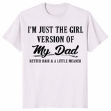 Girl dad shirt in ice grey