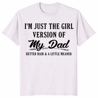 Girl dad shirt in ice grey