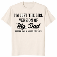 Girl dad shirt in natural