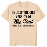 Girl dad shirt in sand