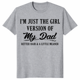 Girl dad shirt in sport grey