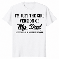 Girl dad shirt in white
