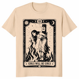 Girls will be girls witch shirt in sand