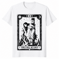 Girls will be girls witch shirt in white