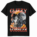 Glizzy gobbler hot dog meme shirt in black